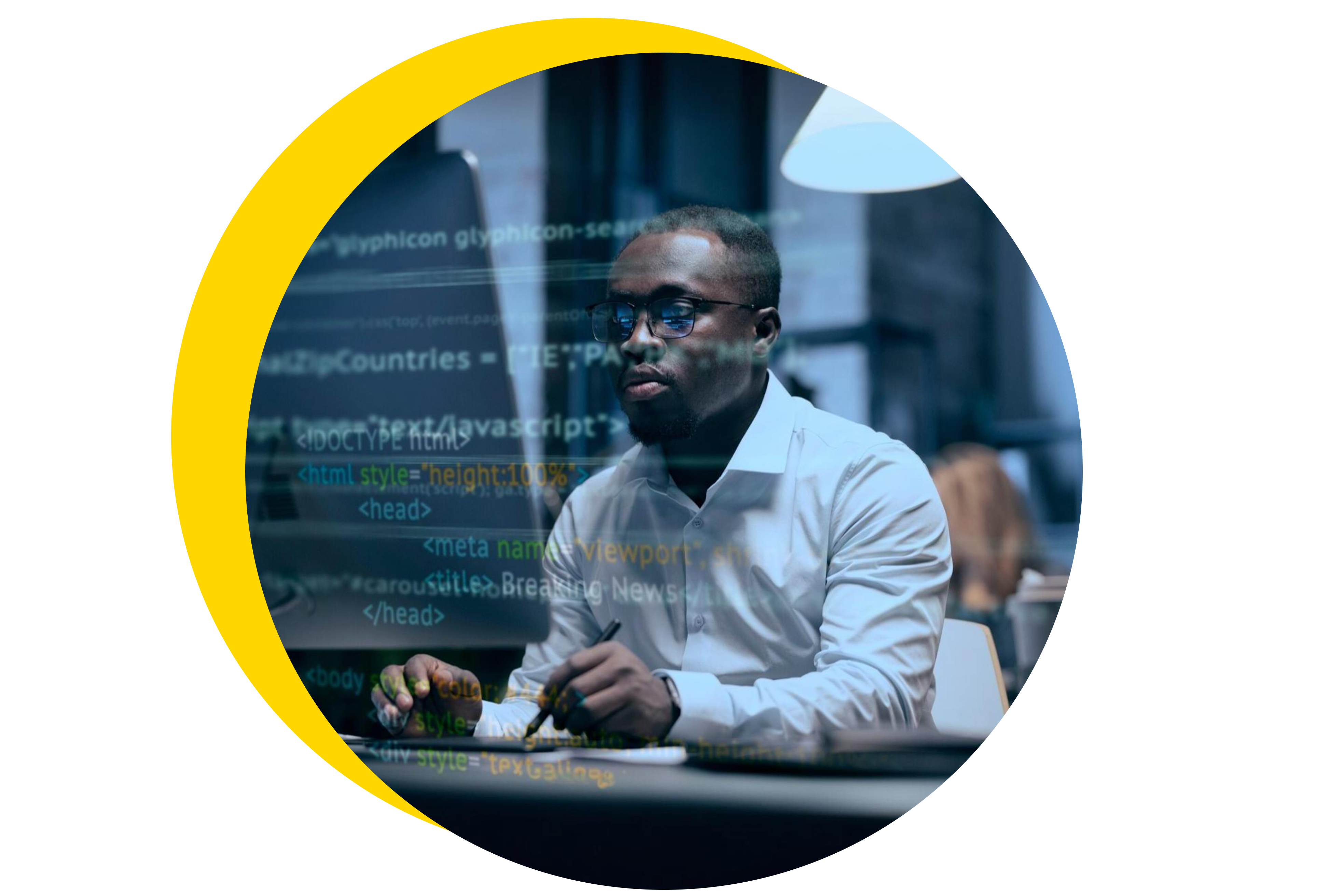 L'équipe Novafrik au travail sur un projet de création de site internet à Douala