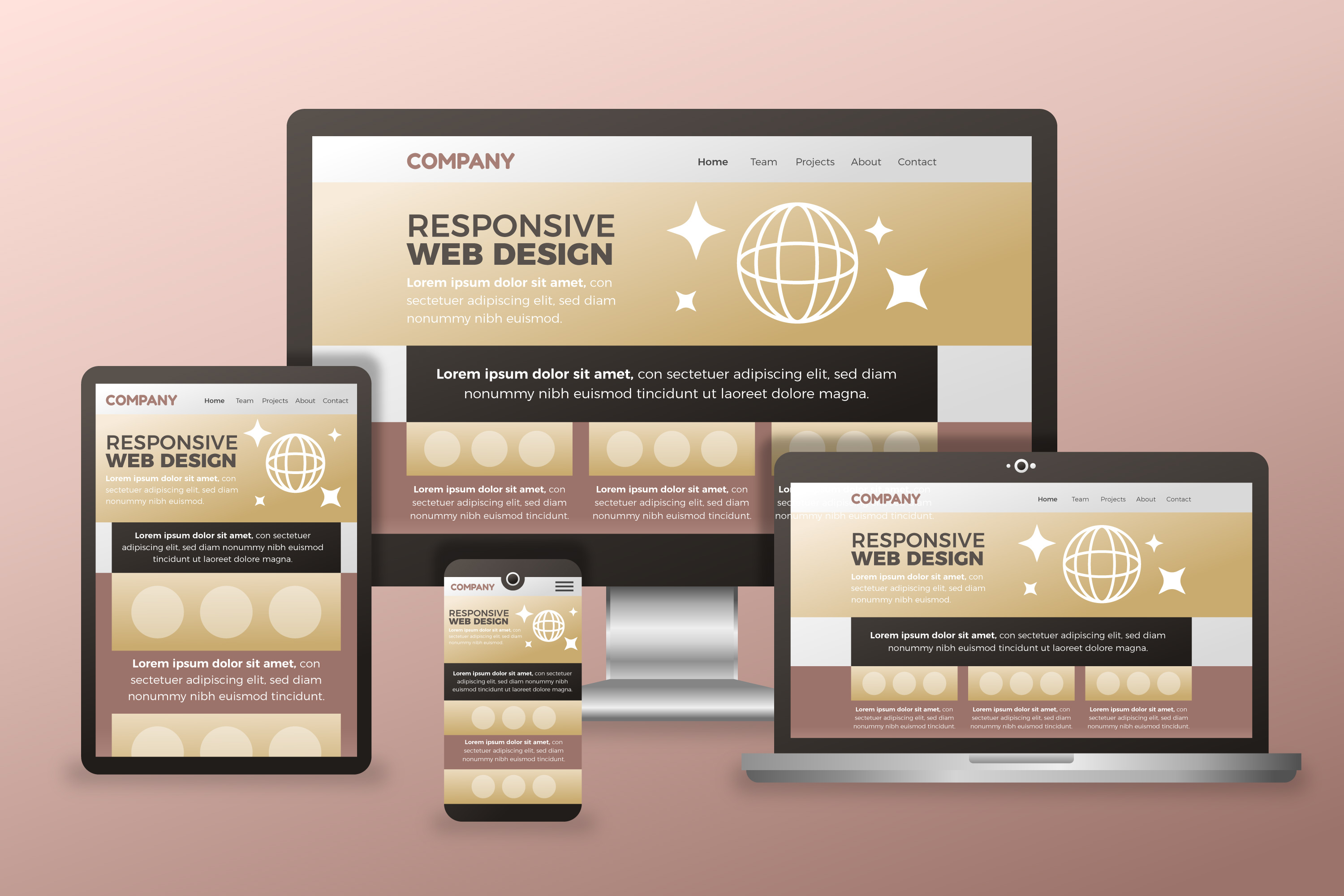 Site web responsive Afrique centrale