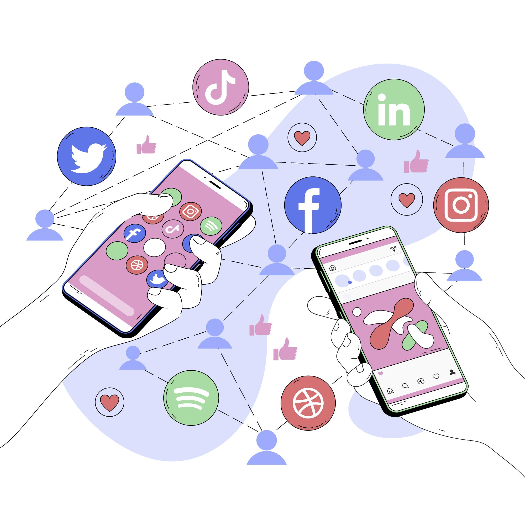 L'équipe social media de Novafrik au travail sur une stratégie de contenu